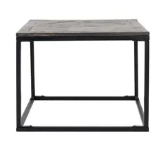 WOMO-DESIGN Beistelltisch Grau Mangoholz 60 x 60 x 46 cm