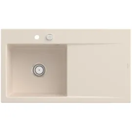 Villeroy & Boch Subway Style 50 links Einbauspüle ivory Excenterbetätigung 900 x 510 mm