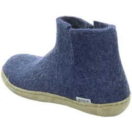 Glerups Hüttenschuhe Blau 38