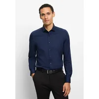 Olymp "OLYMP Level Five, body fit, Royal Kent", Herren, Gr. 38, Normaler Arm, marine, 97% Baumwolle, 3% Elastolefin, Hemden