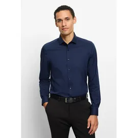 Olymp "OLYMP Level Five, body fit, Royal Kent", Herren, Gr. 38, Normaler Arm, marine, 97% Baumwolle, 3% Elastolefin, Hemden