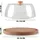 BestLivings Servierplatte, Transparent, Kunststoff, Buche, 24x12x24 cm, lebensmittelecht, Tischkultur ⌀ Servieren, Servierplatten