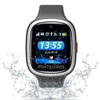 PTHTECHUS 4G Smartwatch Phone für Kinder, Videoanrufuhr, WIFI+GPS, Anti-Verlust, wasserdicht, IP67 und 72 Stunden, SOS-Wecker für das Spiel der Uhr für Kinder, Geschenk für Kinder 3-12 Jahre
