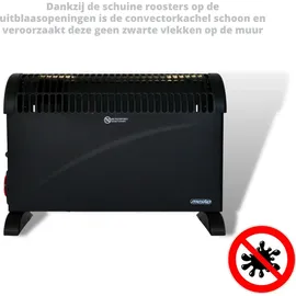 Mesko MS 7741 Elektrischer Konvektorheizung - 2000 W mit 3 Stufen, Schwarz