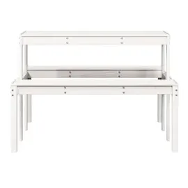 vidaXL Picknicktisch 110x134x75 cm Massivholz Kiefer