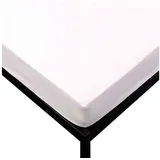 HAUSS SPOLE Spannbettlaken Wasserdichter Matratzenschoner Atmungsaktive Matratzenauflage, Gummizug: Rundum, 180X200CM atmungsaktiv Matratzenschoner für Matratzenhöhe bis 30 cm weiß 180 cm x 200 cm