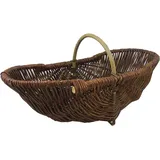 Gemüsekorb Kartoffelkorb Erntekorb WEIDENKORB Gartenkorb Pilzkorb Blumenkorb Einkaufskorb (36cm)