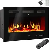 Tectake Elektrokamin Luci Schwarz