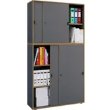 VCM Büroschrank Schiebetüren Salia 5f B100