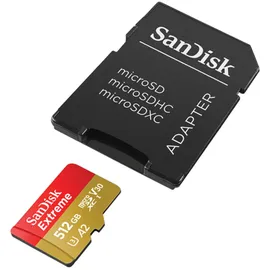 SanDisk Extreme microSDXC UHS-I U3 A2 + SD-Adapter 512 GB