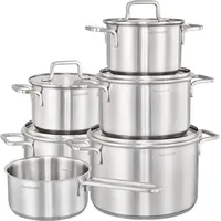 Hanseatic DAILY Topf-Set 11-tlg. 2 x Fleischtopf 16 cm