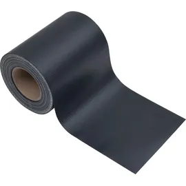 vidaXL PVC Zaunfolie 35 x 0,19 m matt-dunkelgrau