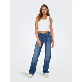 Only Onlblush Mid Straight Fit Jeans aus Modell 'BLUSH', Jeansblau, L/32