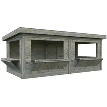 Palmako Gartenhaus Lenna 5,88 x 3,00 m Grau