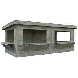 Palmako Gartenhaus Lenna 5,88 x 3,00 m Grau