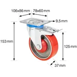 wagner® design yourself Schwerlast-Lenkrolle RO 0225 300 kg