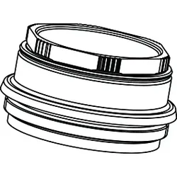 Ideal Standard Kappe CERAPLUS, M50X1, Chrom B960627AA