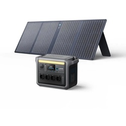 Anker Stromgenerator C1000 Set Tragbare Powerstation mit 100W Solarpanel, (1-tlg)