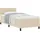 vidaXL Boxspringbett mit Matratze Creme 100 x 200 cm Stoff vidaXL