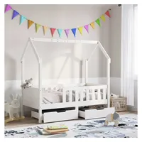 VidaXL Kinderbett mit Schubladen 80x160 cm Massivholz Kiefer