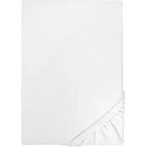 Castell Spannbettlaken Jersey 90 x 190 - 100 x 200 cm weiß