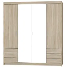 masseno Drehtürenschrank ELENORA 176,3 x 190,5 x 53 cm Braun