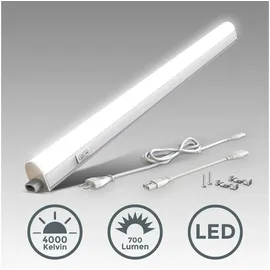 B.K.Licht LED Unterbauleuchte Lichtleiste Küchenlampe Arbeitslicht Werkstattleuchte, LED fest integriert, Neutralweiß 57,3 cm
