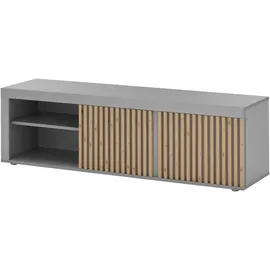 Stolkom Jasper TV-Lowboard 150x40x40 cm Grau MDF/Spanplatte
