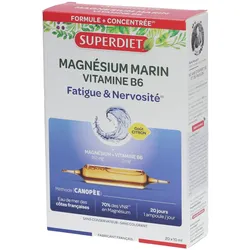 Superdiet Marinemagnesium und Vitamin B6 20x10 ml