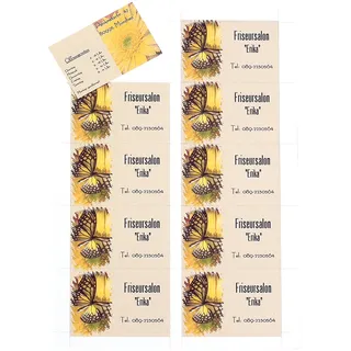 250 Visitenkarten, microperforiert, Inkjet & Laser, 250 g/m2, 85 x 54