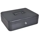 vidaXL Sicherheitsbox Dunkelgrau Stahl Mittel Tragbare Sicherheitsbox