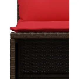 vidaXL Garten-Lounge-Set 4-tlg. braun