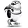 Pandora Skifahrender Pinguin Silber 792988C01