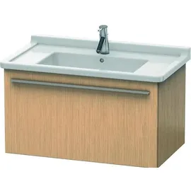 Duravit X-Large Waschtischunterschrank wandhängend 6057, 1 Auszug, 800mm für Starck 3, XL605701212, Farbe: Eiche gebürstet