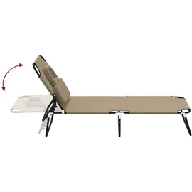 vidaXL Sonnenliege Klappbar Oxford-Gewebe & Pulverbeschichteter Stahl