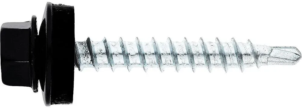 Fassadenschraube MFI Twistec® Colorhead 4,8X60 RAL9005 VPE: 100 verarb. mit Steckschlüssel 451M8P