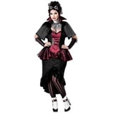 In Character Kostüm Steampunk Vampir Lady schwarz XXL