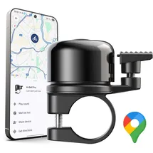 airbell Pro Fahrradklingel mit integriertem Tracker schwarz