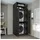 roomart Dora Waschmaschinenschrank 70 x 73,8 x 0 cm Schwarz
