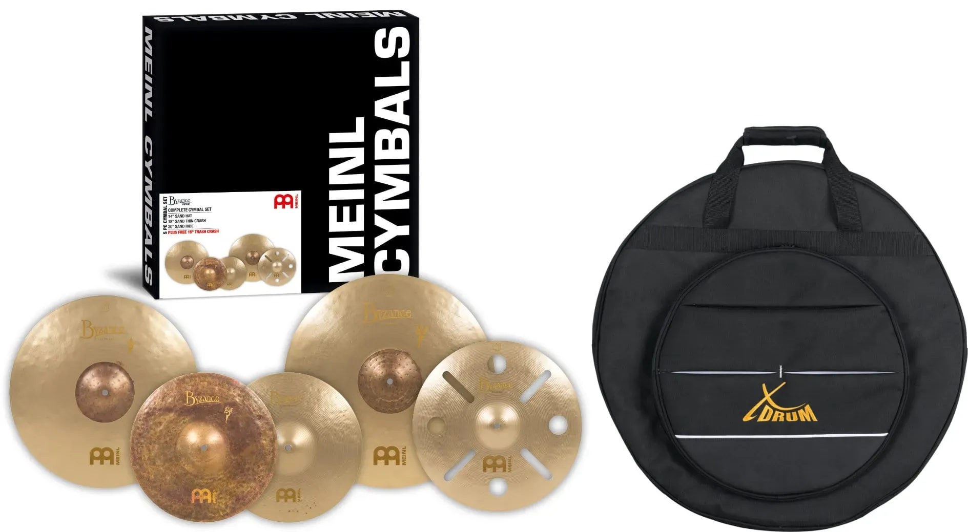 Meinl Benny Greb Sand Cymbal Box Set inkl. Beckentasche