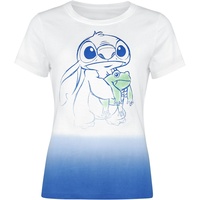 Lilo & Stitch - Disney T-Shirt - Frog Friend - S bis XXL - für Damen - Größe S - multicolor  - Lizenzierter Fanartikel