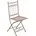 deluke FINN Gartenstuhl 40 x 40 x Antik-Braun
