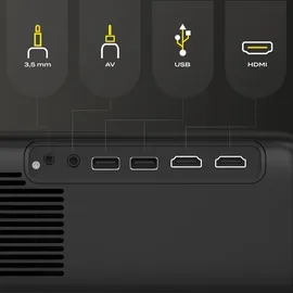 Overmax Multipic 4.2 Full HD 300 lm), Beamer, Schwarz