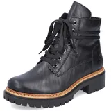 Rieker Damen Schnürstiefeletten 72603, Frauen Stiefeletten,schnürboots,übergangsschuhe,Boots,Stiefel,Bootee,Booties,schwarz (00),42 EU / 8 UK