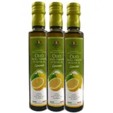 Extra Natives Olivenöl mit natürlichen Zitronenaroma aus Italien - 3x250 ml