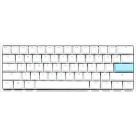 Ducky One 2 Pro Mini White Edition Gaming Tastatur, RGB LED - Kailh Red (US)