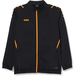 Jako Herren Polyesterjacke Challenge, Schwarz/Neonorange, XXL