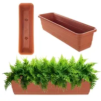 Kadax Blumenkasten, Balkontopf aus Kunststoff, witterungsbeständiger Pflanzkasten, Blumentopf, Gelän