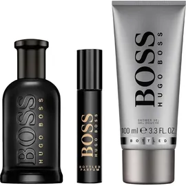 HUGO BOSS Boss Bottled Parfum 100 ml + Shower Gel 100 ml + Parfum 10 ml Geschenkset 2024