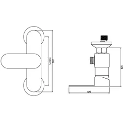 Aloni Duscharmatur Einhebelarmatur Duschthermostat Mischbatterie Brausethermostat